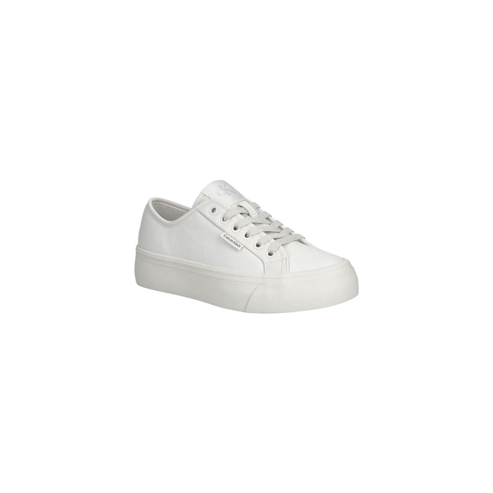 Calvin Klein Jeans White Leather Sneakers