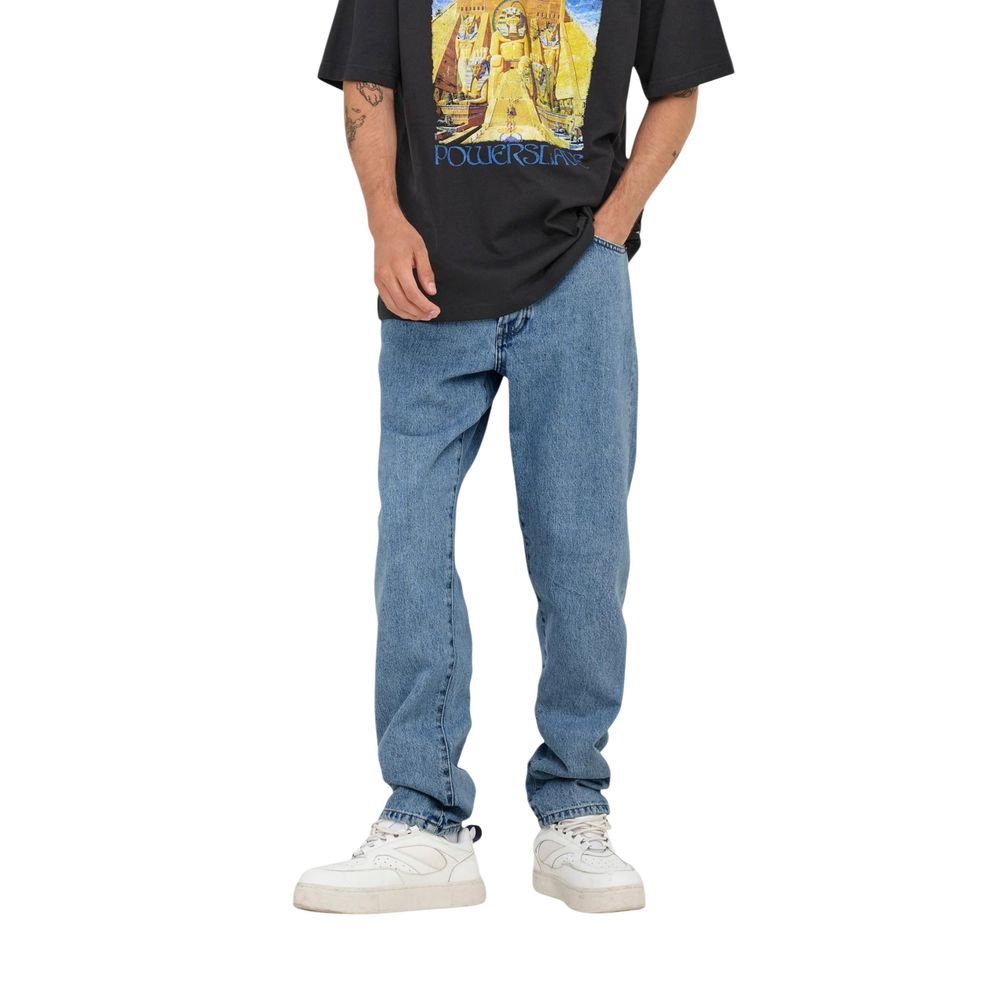 Only & Sons Light Blue Cotton Relaxed Fit Jeans