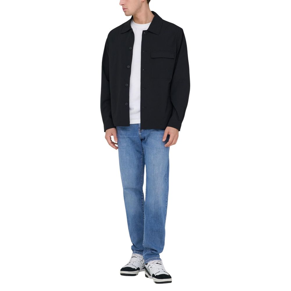 Only & Sons Blue Cotton Relaxed Fit Jeans