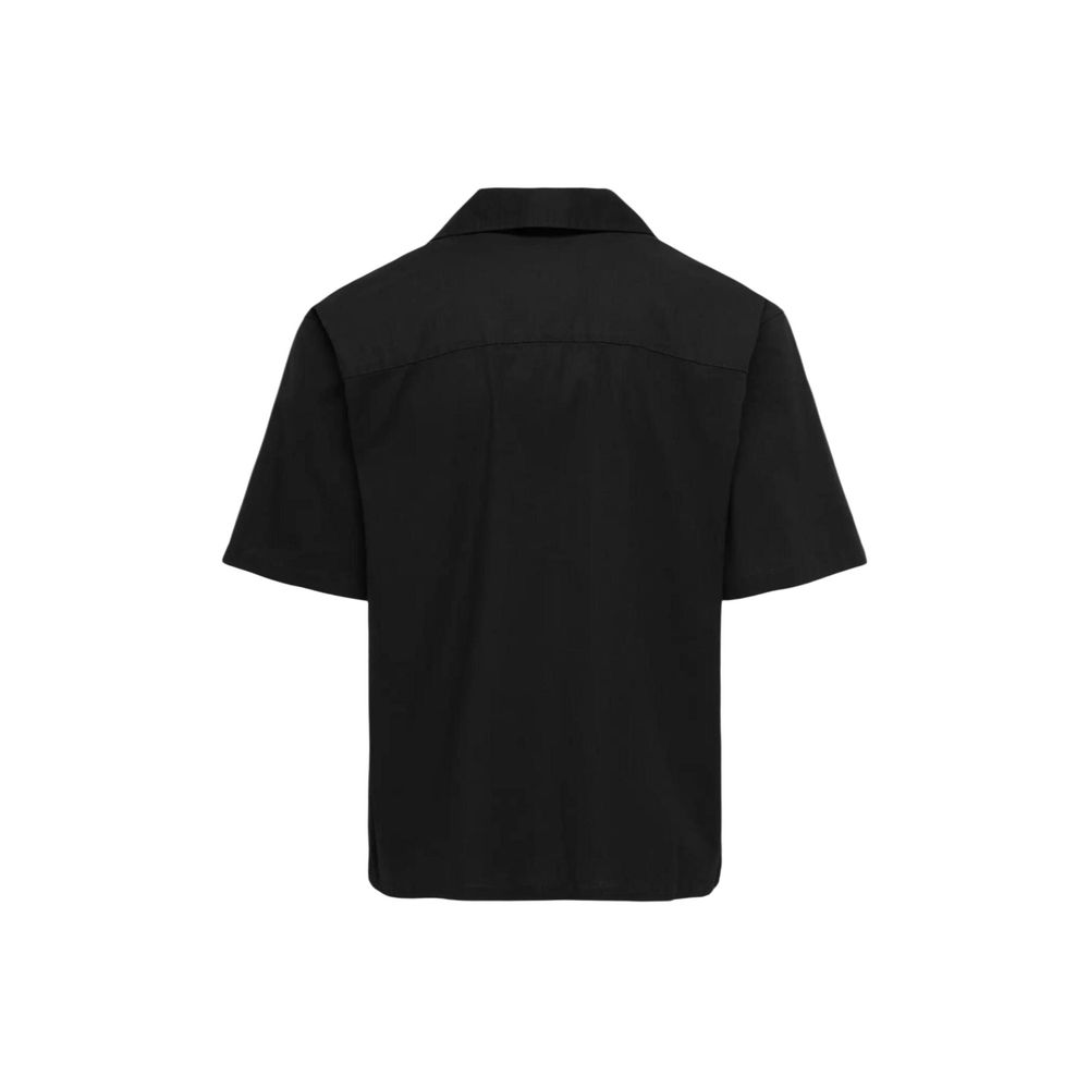 Only & Sons Black Cotton Shortsleeve Shirt
