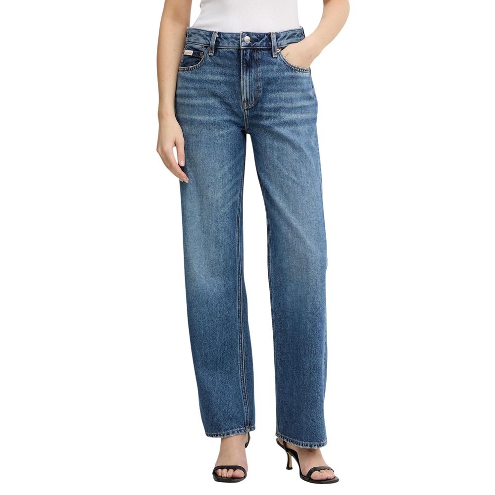 Calvin Klein Jeans Blue Cotton Mom Jeans