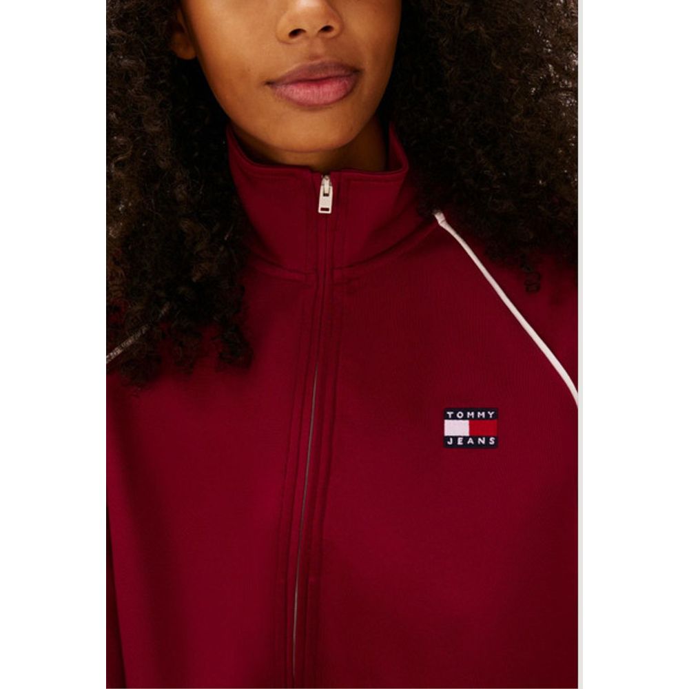Tommy Hilfiger Jeans Bordeaux Recycled Polyester Sweatshirt