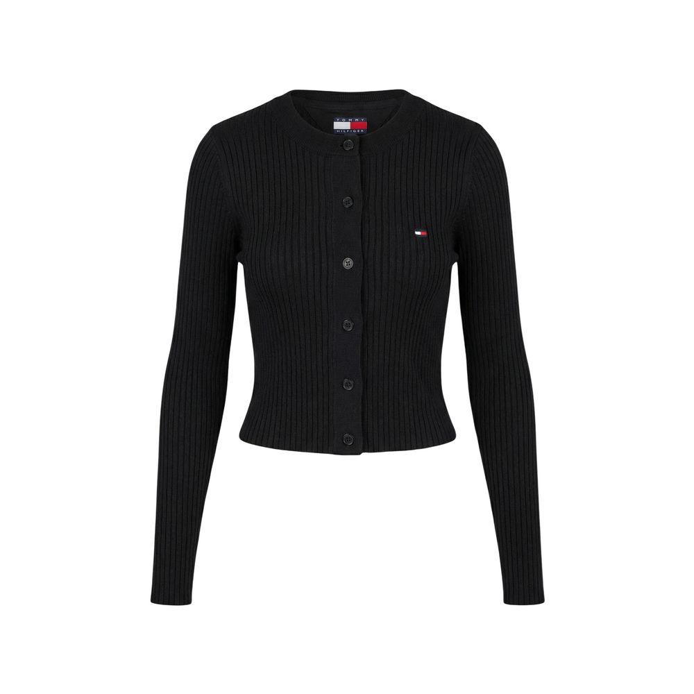 Tommy Hilfiger Jeans Black Organic Cotton Cardigan