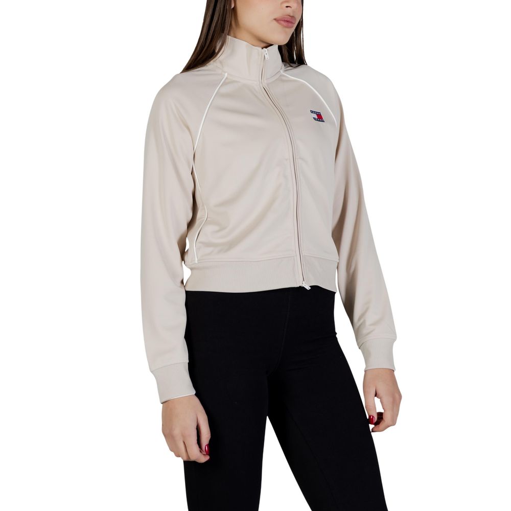 Tommy Hilfiger Jeans Beige Recycled Polyester Sweatshirt