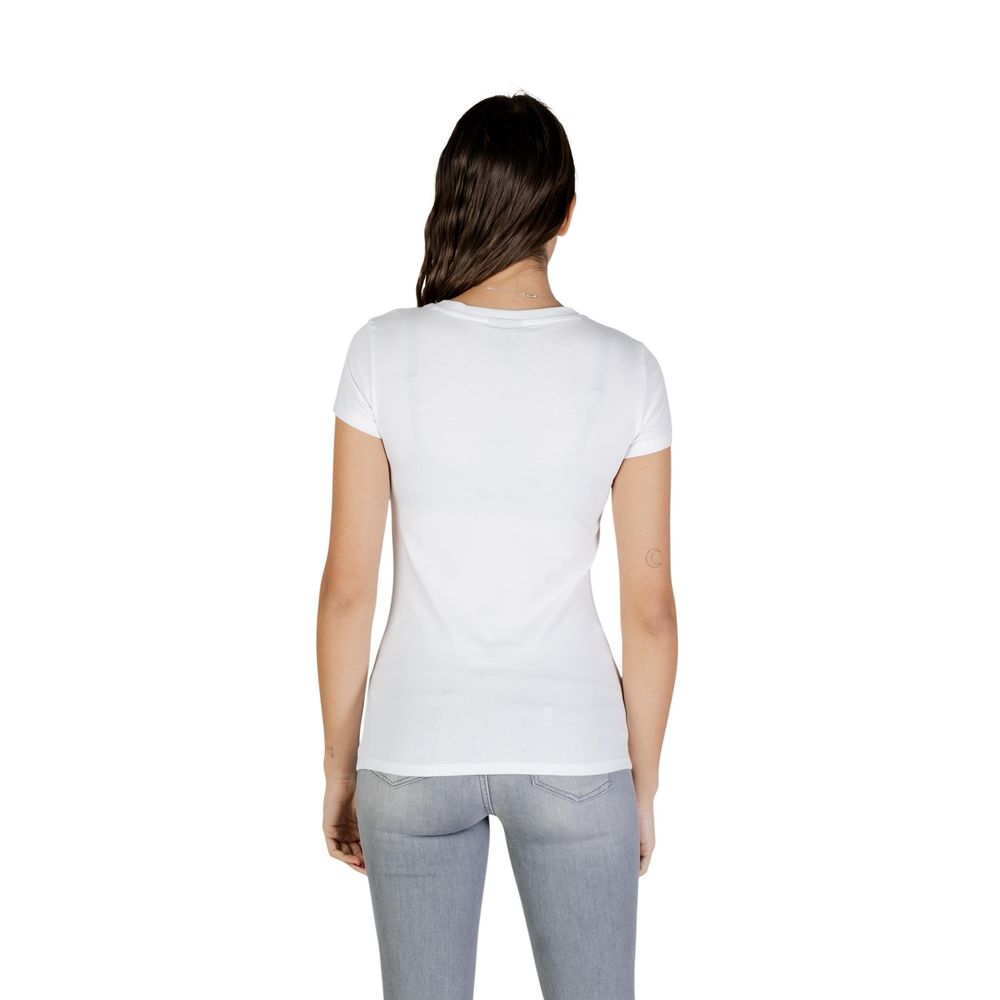 Armani Exchange White Cotton T-Shirt