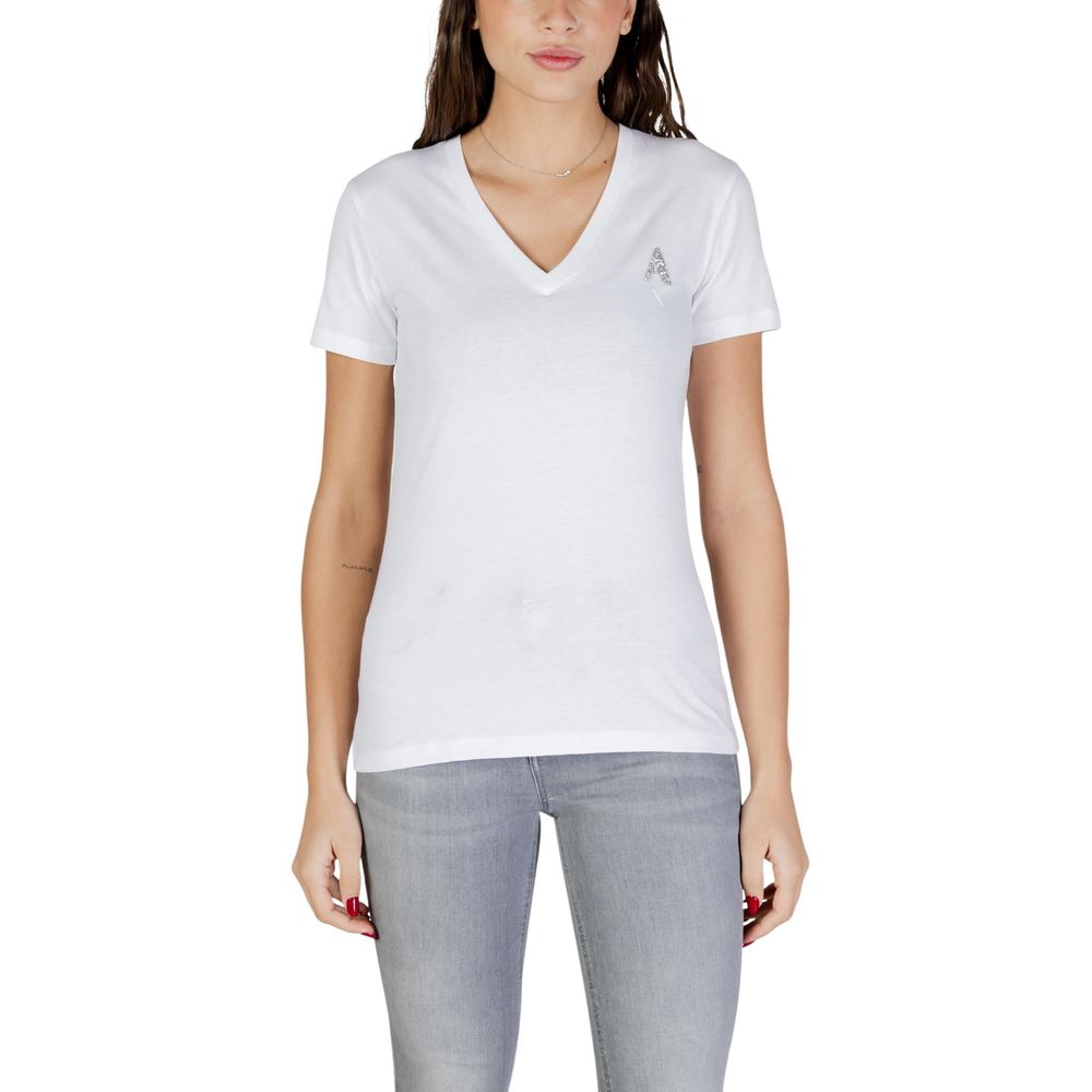 Armani Exchange White Cotton T-Shirt