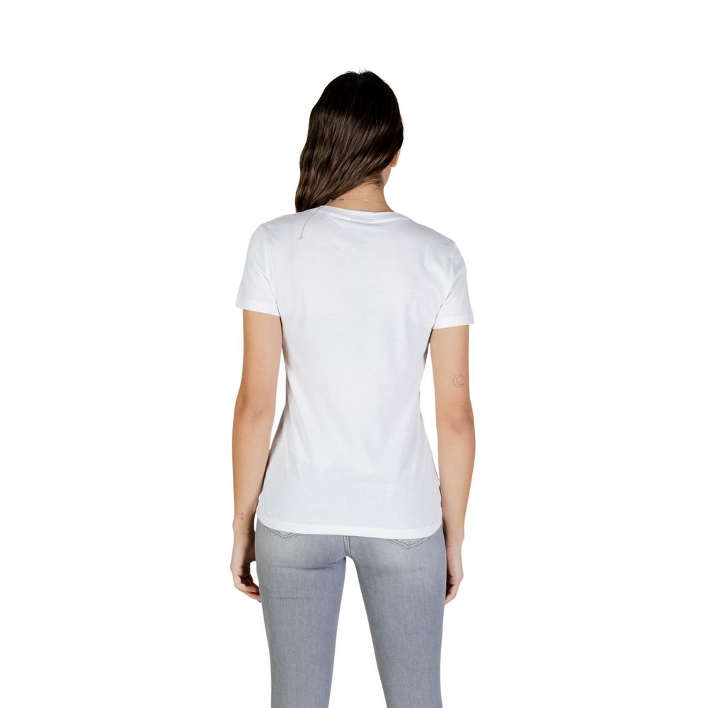 Armani Exchange White Cotton T-Shirt