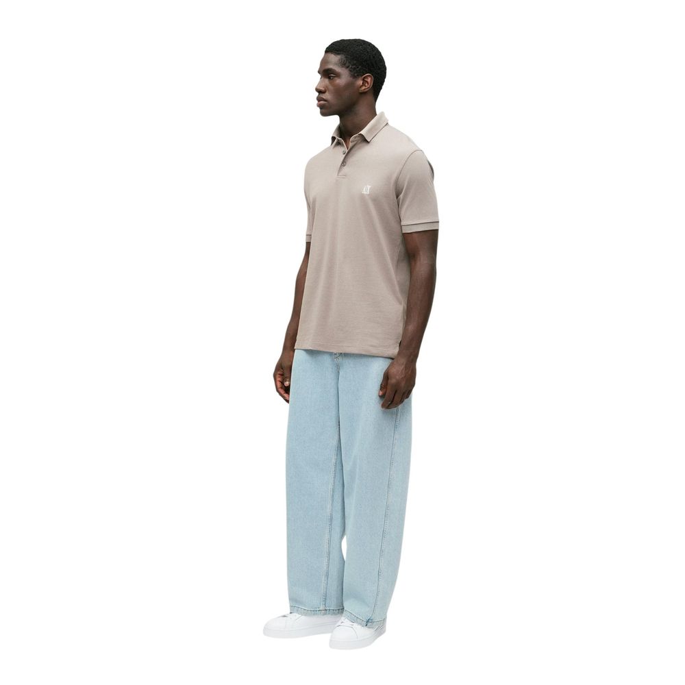 Armani Exchange Brown Cotton Polo Shirt