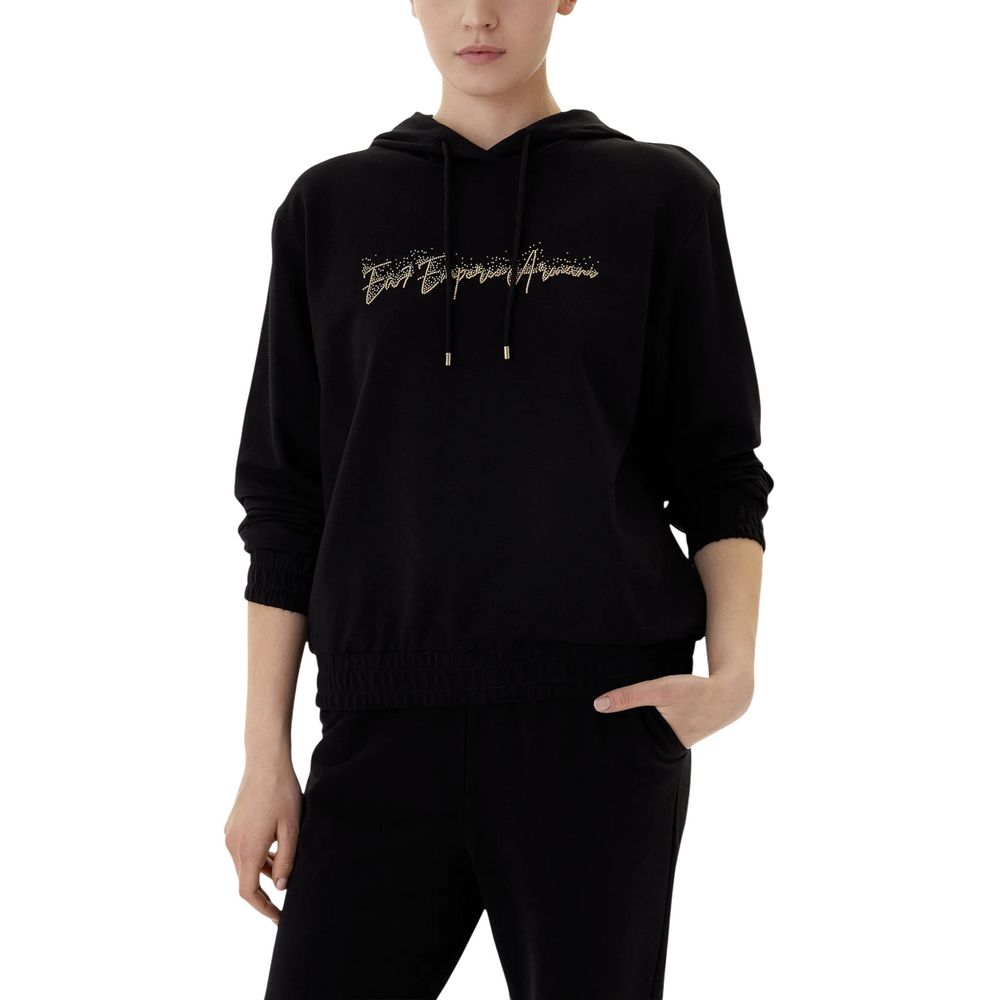 EA7 Emporio Armani Black Cotton Tracksuit