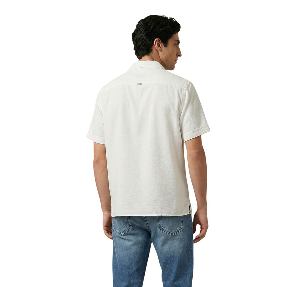 Antony Morato Beige Viscose Shortsleeve Shirt
