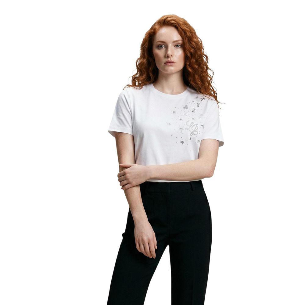 Liu Jo White Cotton T-Shirt