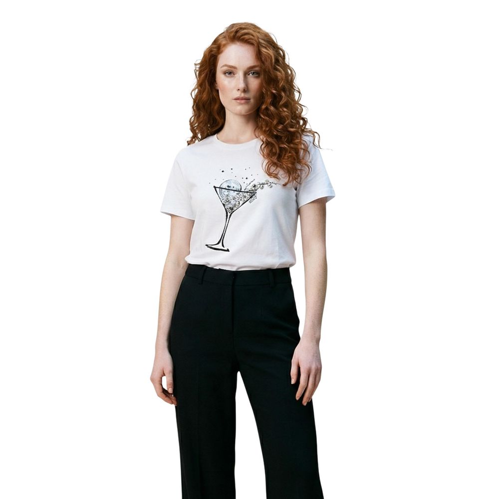 Liu Jo White Cotton T-Shirt