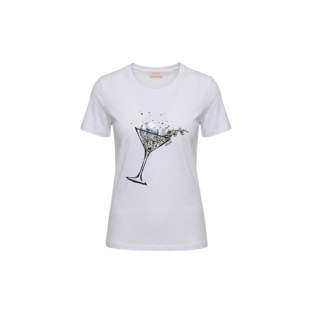 Liu Jo White Cotton T-Shirt