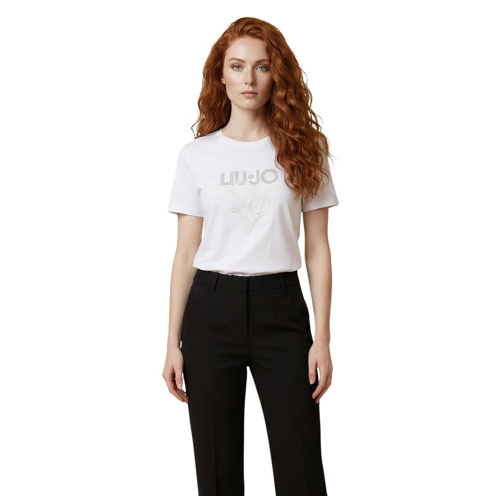 Liu Jo White Cotton T-Shirt