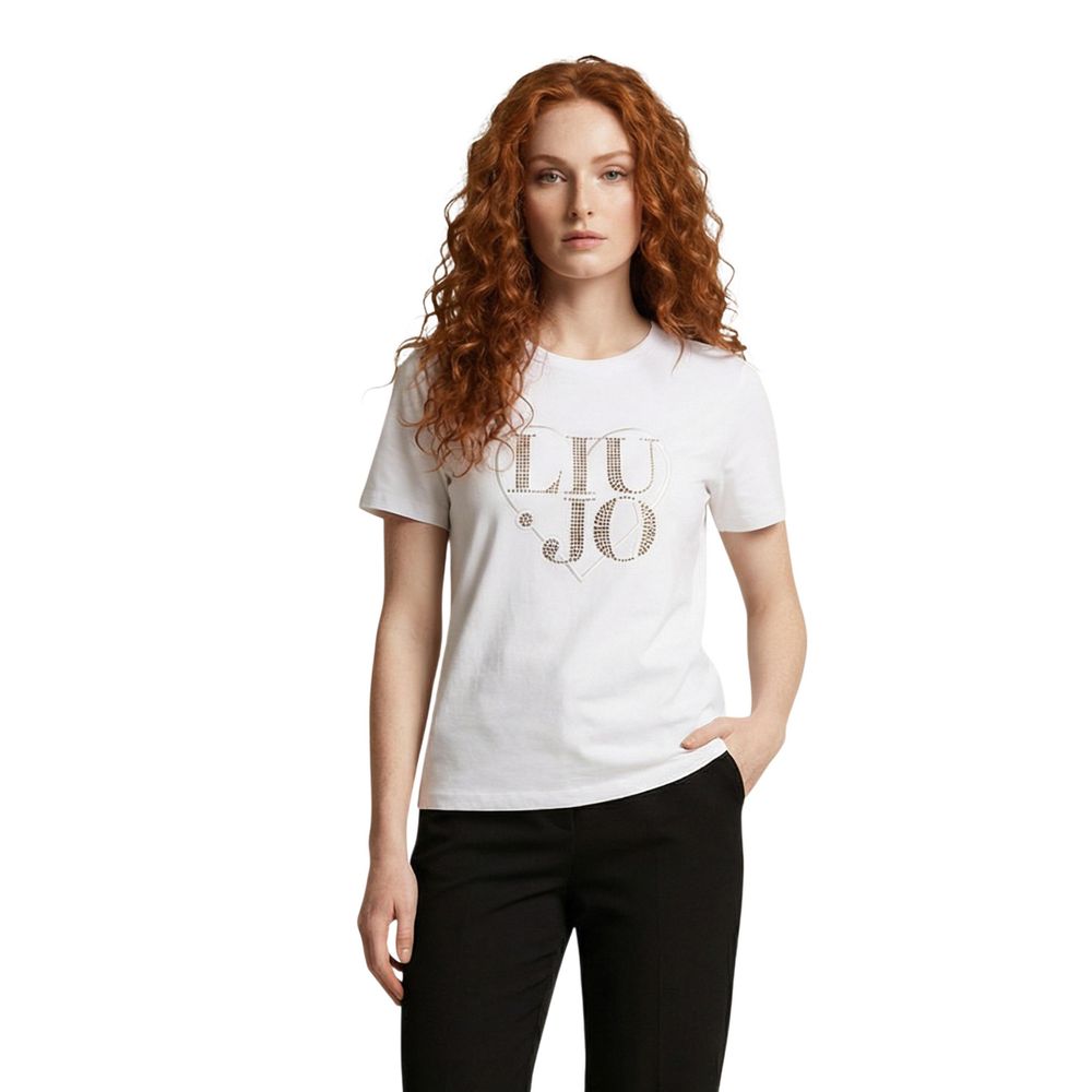 Liu Jo White Cotton T-Shirt