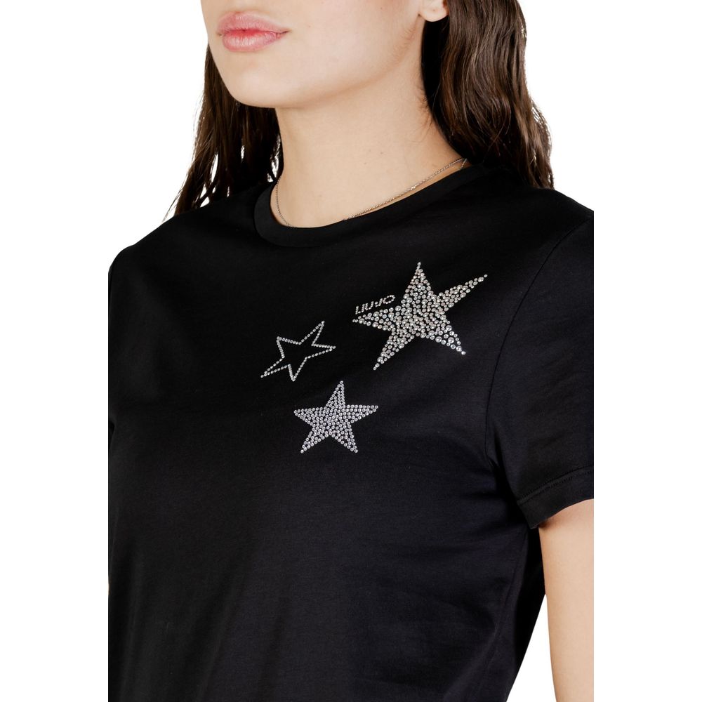 Liu Jo Black Cotton T-Shirt