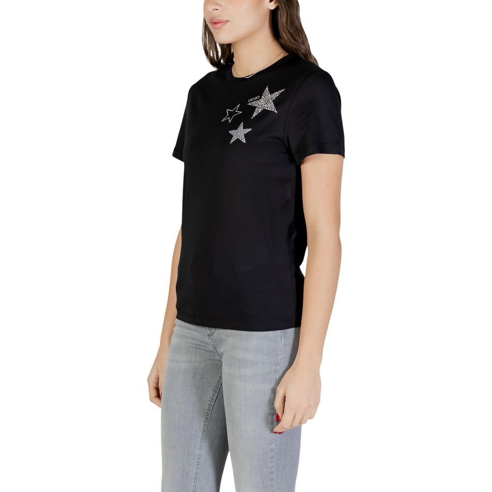 Liu Jo Black Cotton T-Shirt