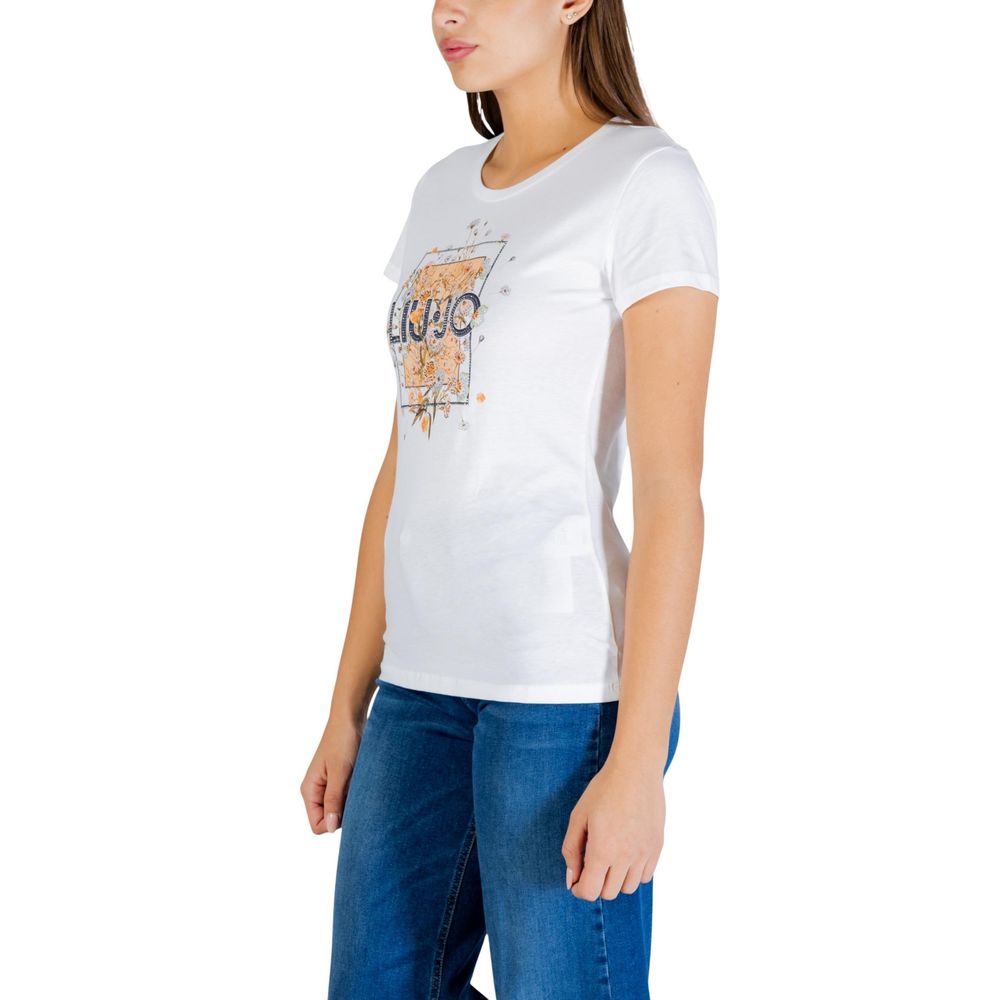 Liu Jo White Cotton T-Shirt