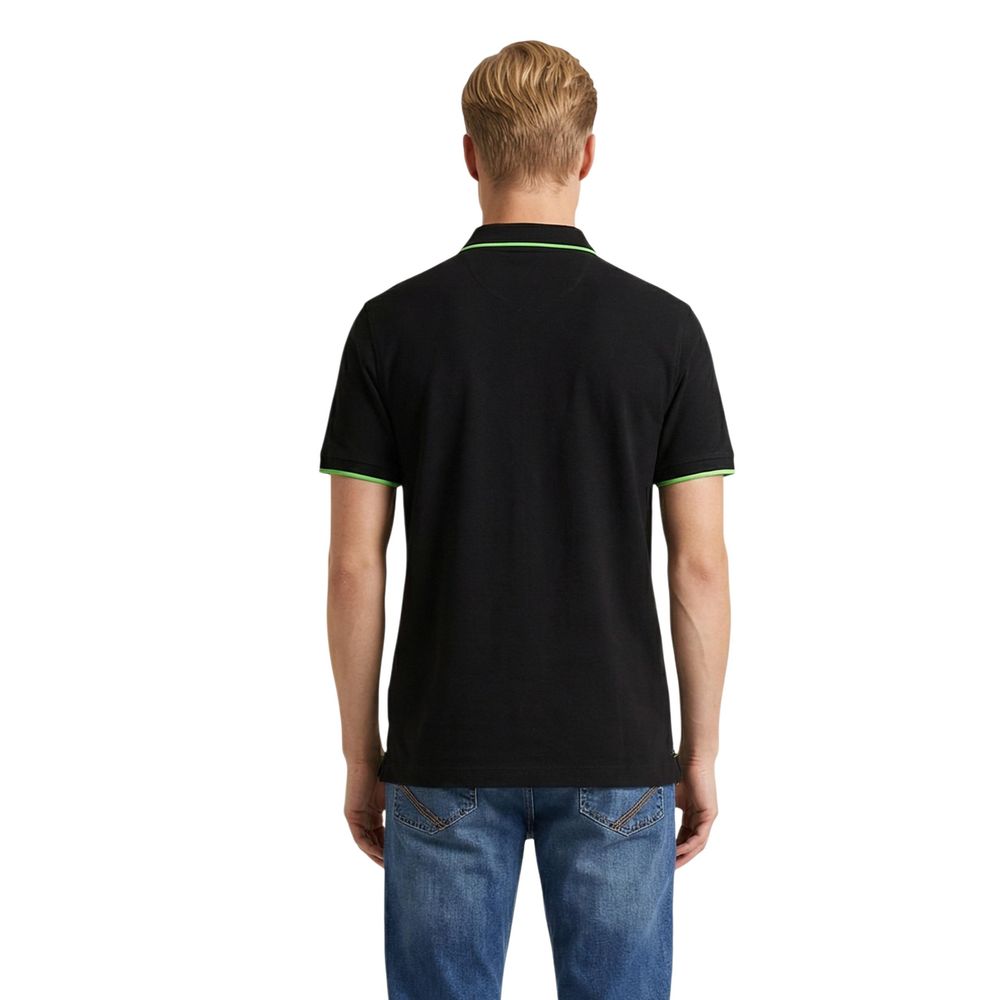 U.S. POLO ASSN. Black Cotton Polo Shirt