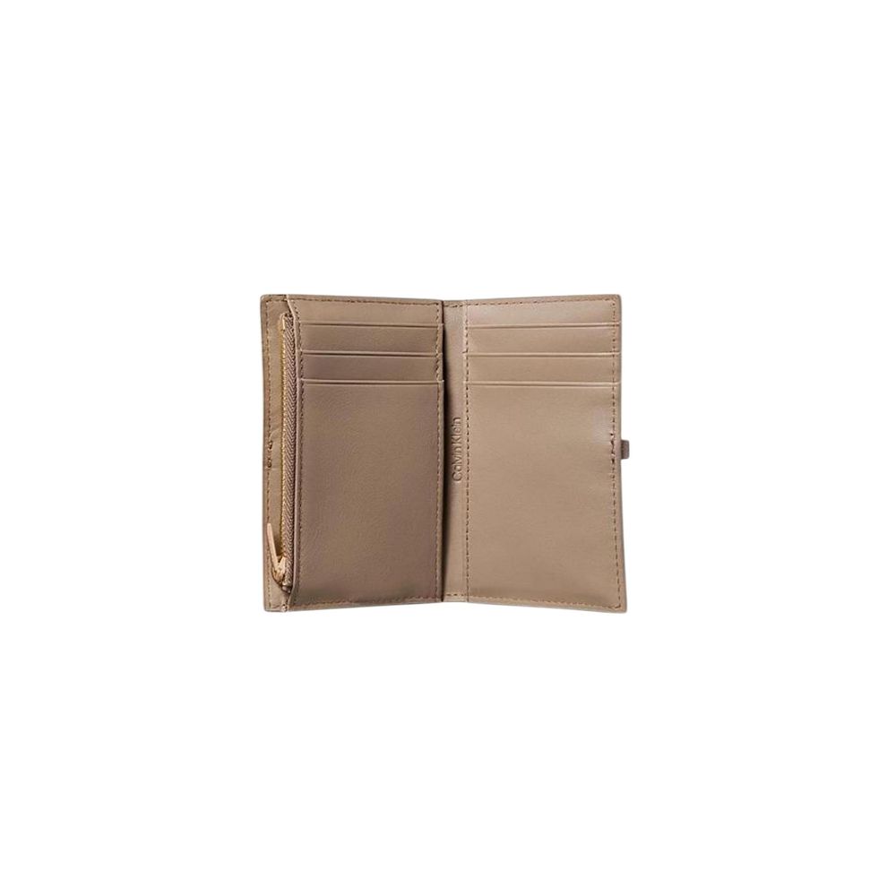 Calvin Klein Beige Leather Wallet