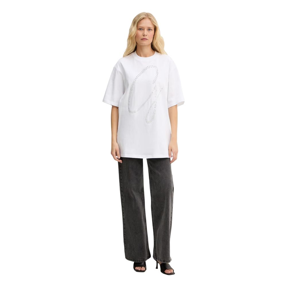 Guess White Cotton T-Shirt
