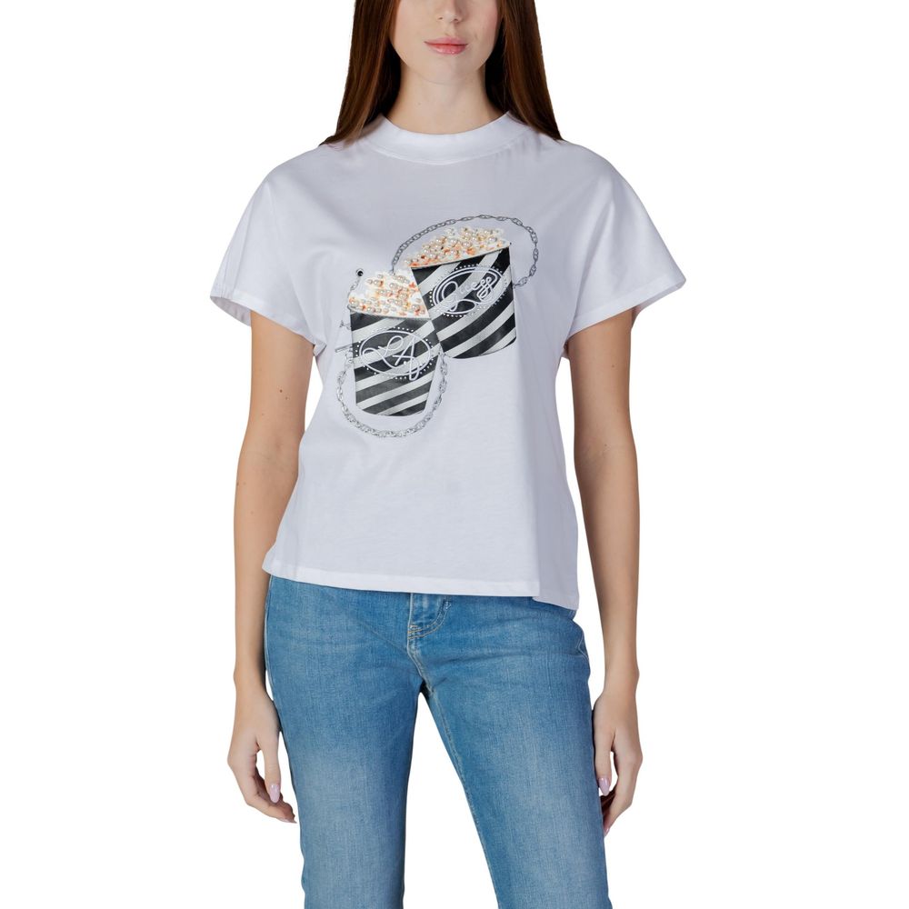 Guess White Cotton T-Shirt