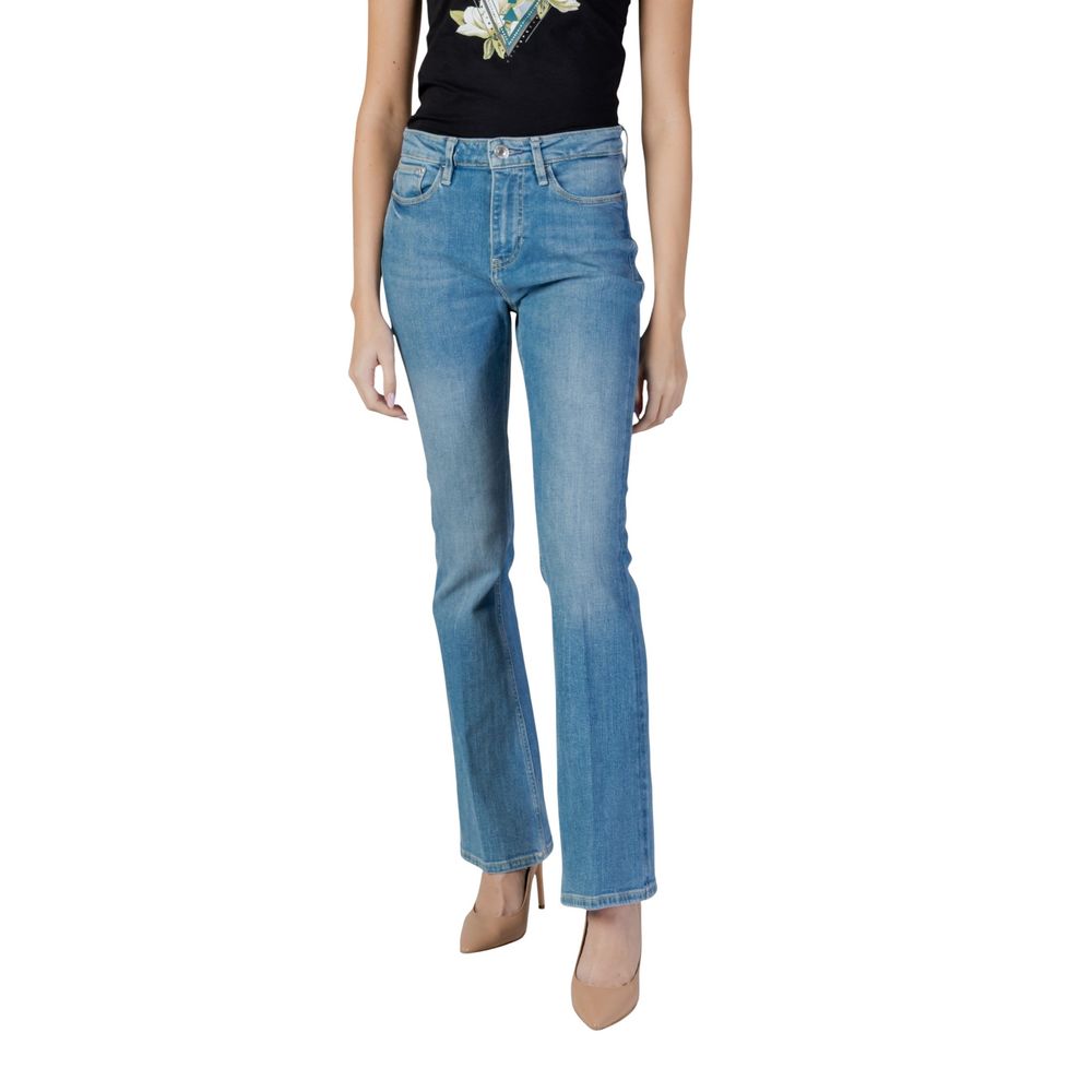 Guess Light Blue Cotton Bootcut Jeans