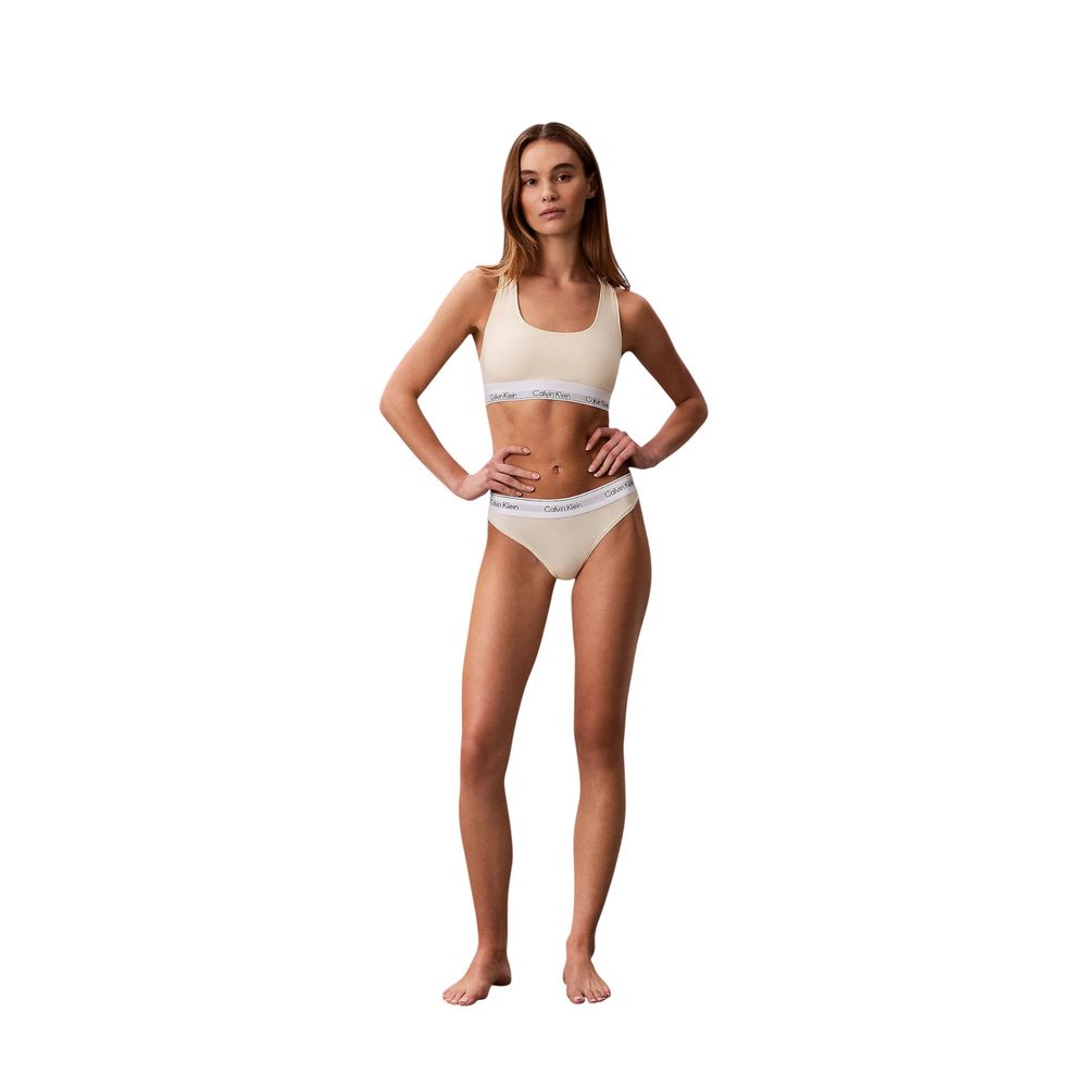 Calvin Klein Underwear Beige Cotton Pantie