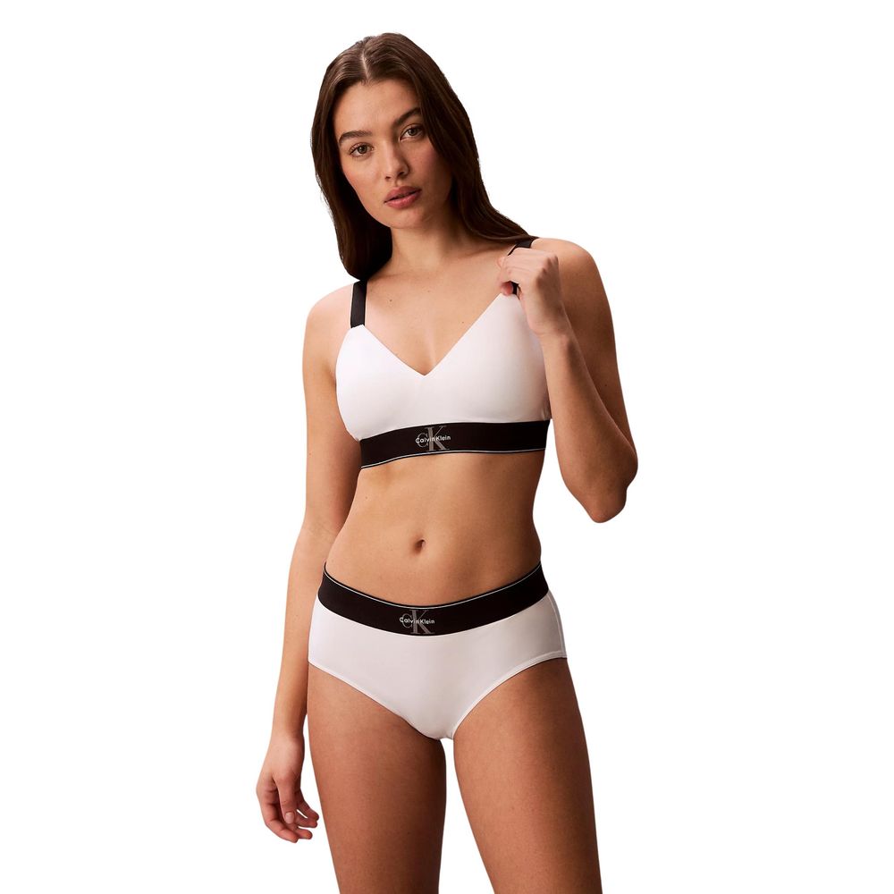 Calvin Klein Underwear White Recycled Polyester Bra