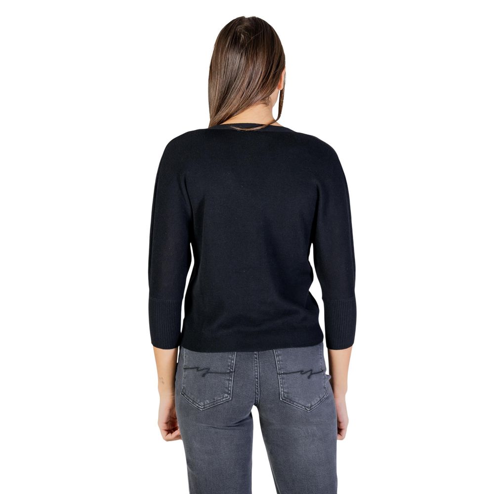 Morgan De Toi Black Polyester Cardigan