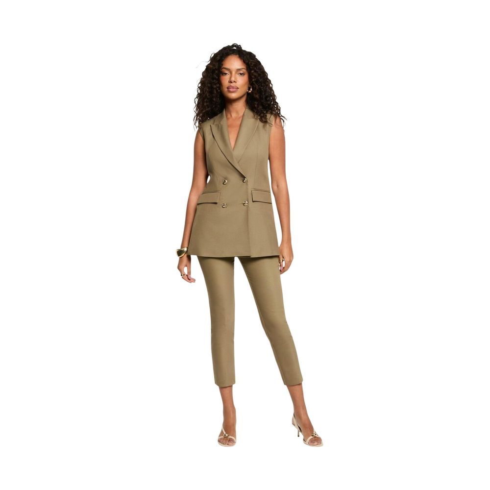 Morgan De Toi Green Recycled Polyester Waistcoat