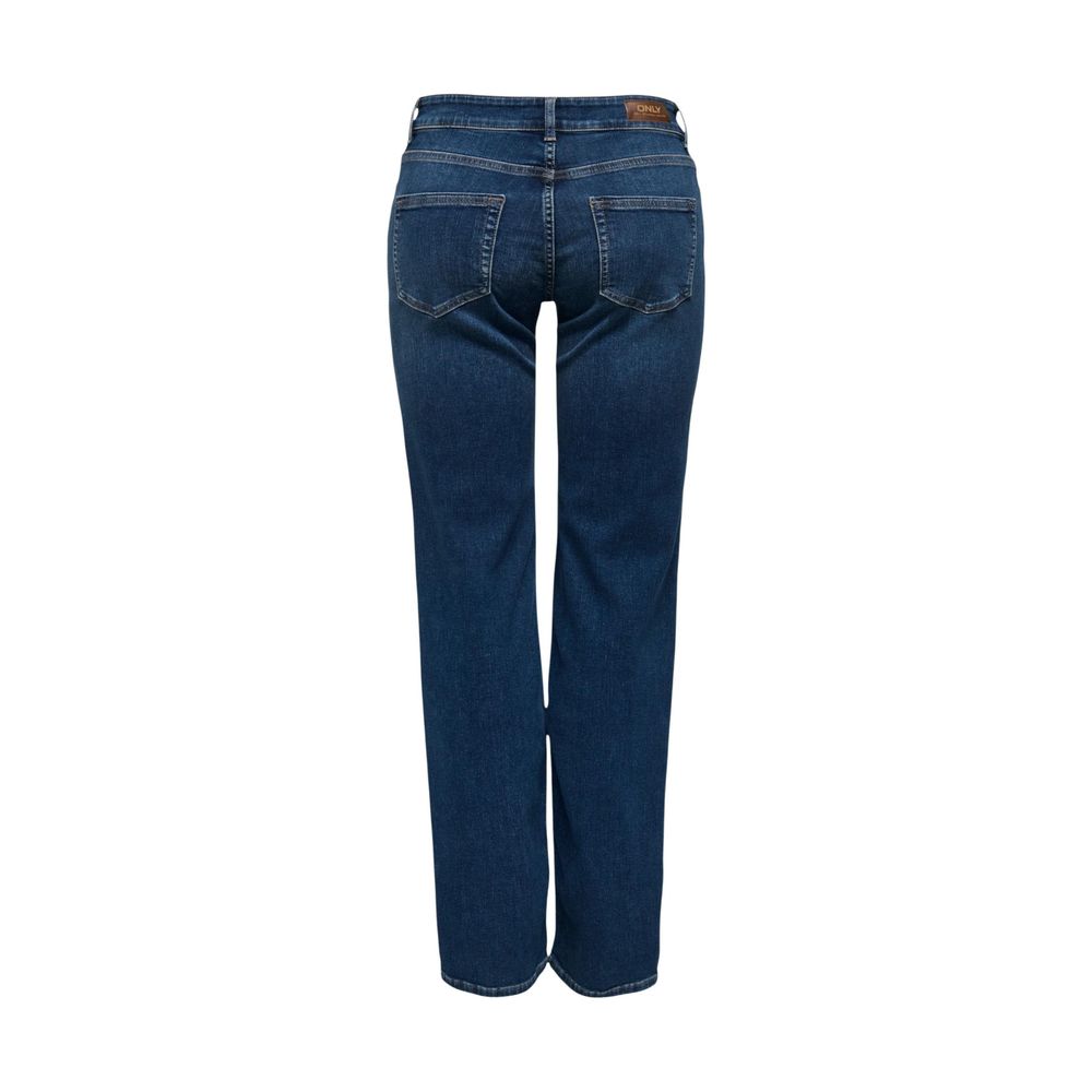 Only Blue Cotton Bootcut Jeans