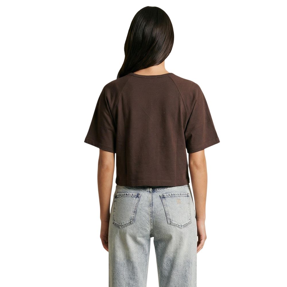 Replay Brown Cotton T-Shirt