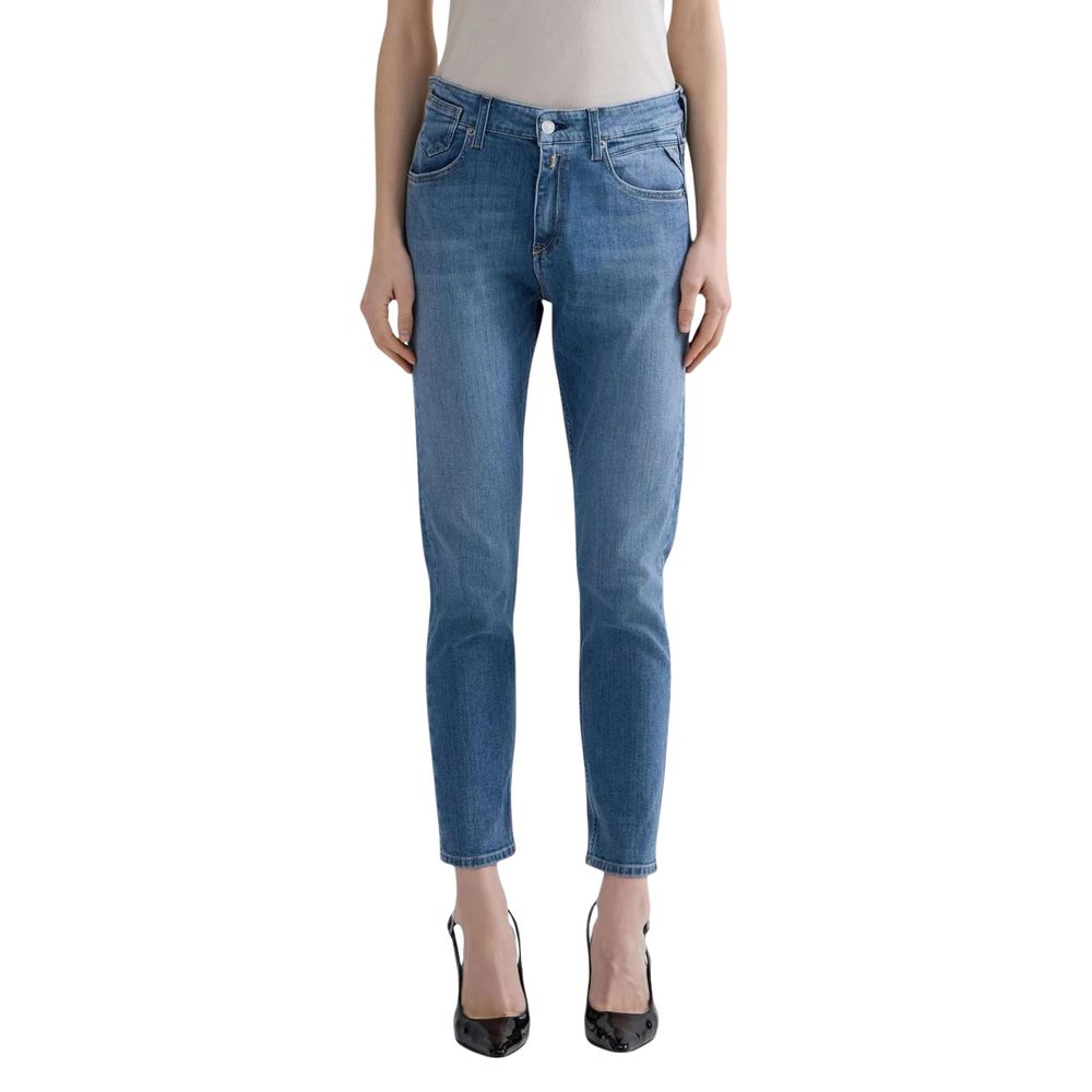 Replay Blue Cotton Skinny Jeans