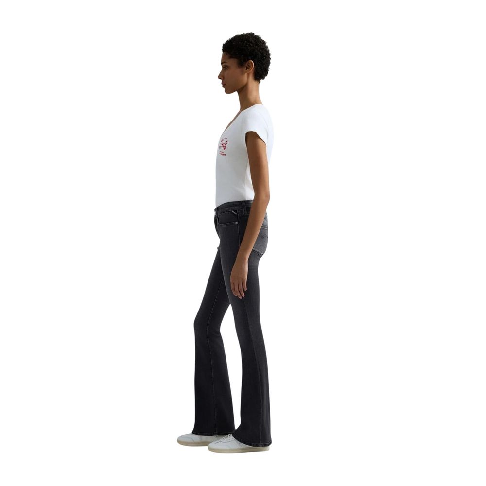 Replay Black Cotton Relaxed Fit Jeans