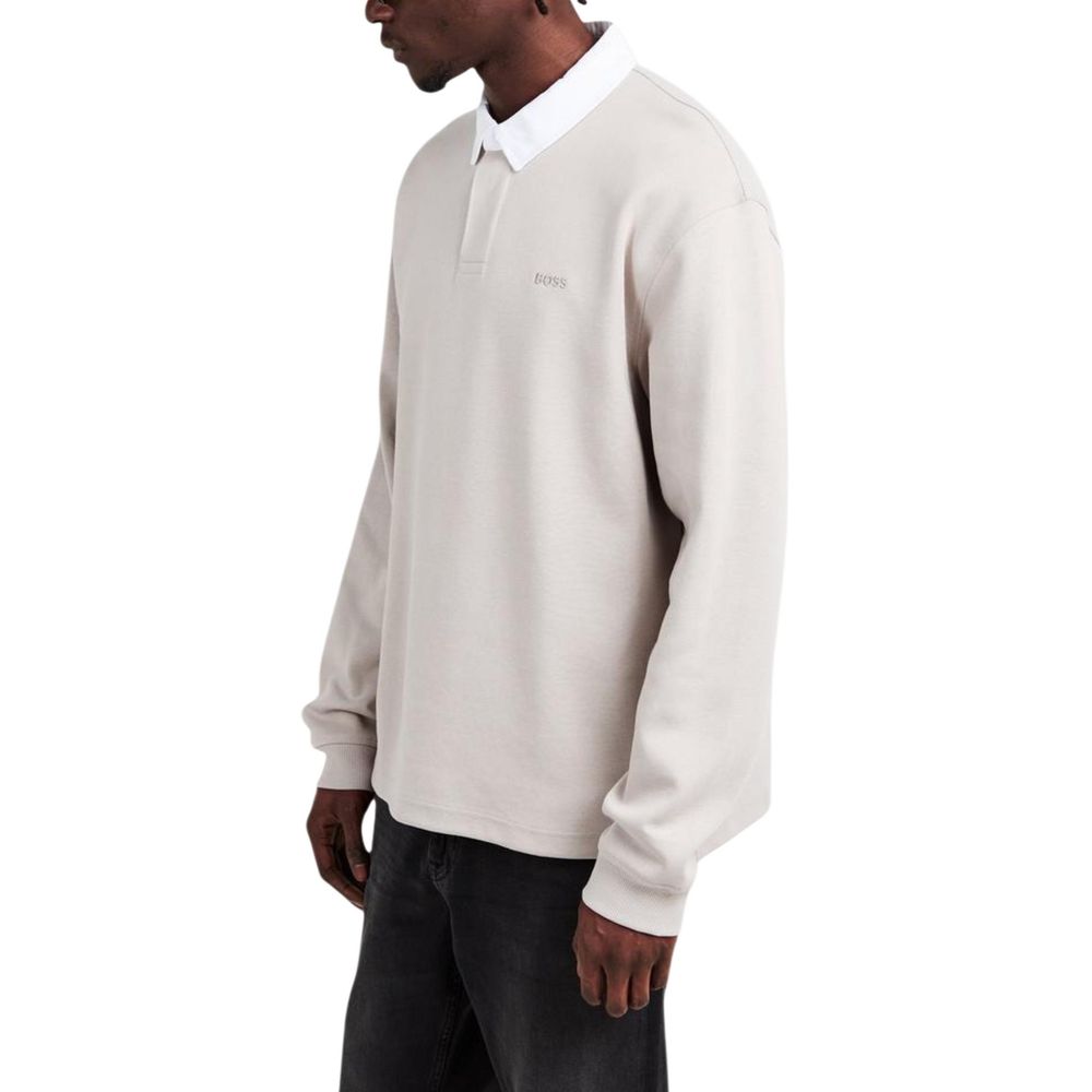 Hugo Boss Gray Cotton Polo Shirt