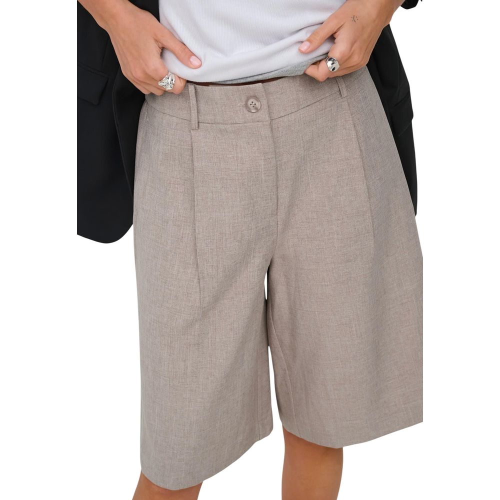 Only Gray Recycled Polyester Bermuda Shorts