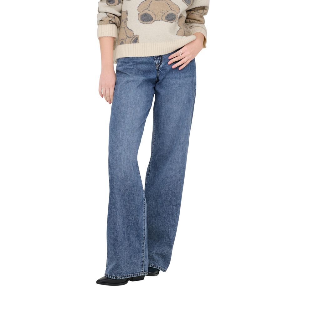 Only Blue Cotton Relaxed Fit Jeans