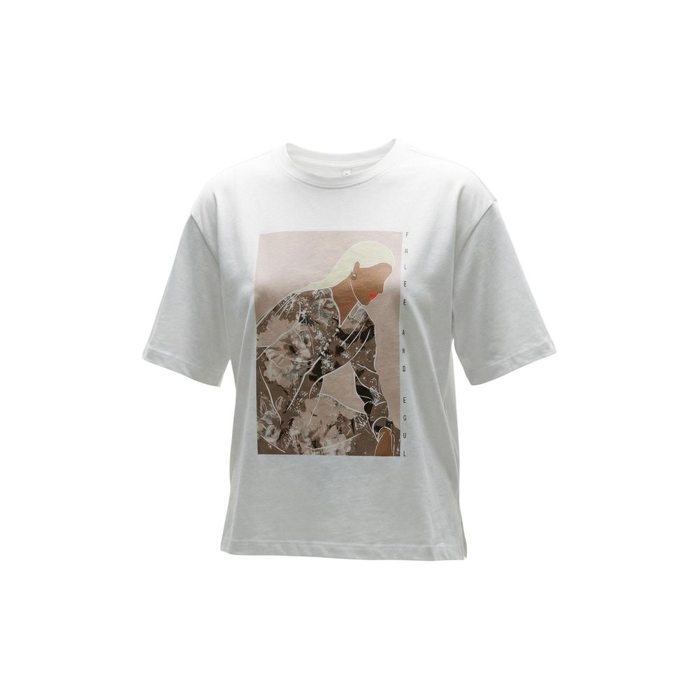Only Cream Cotton T-Shirt