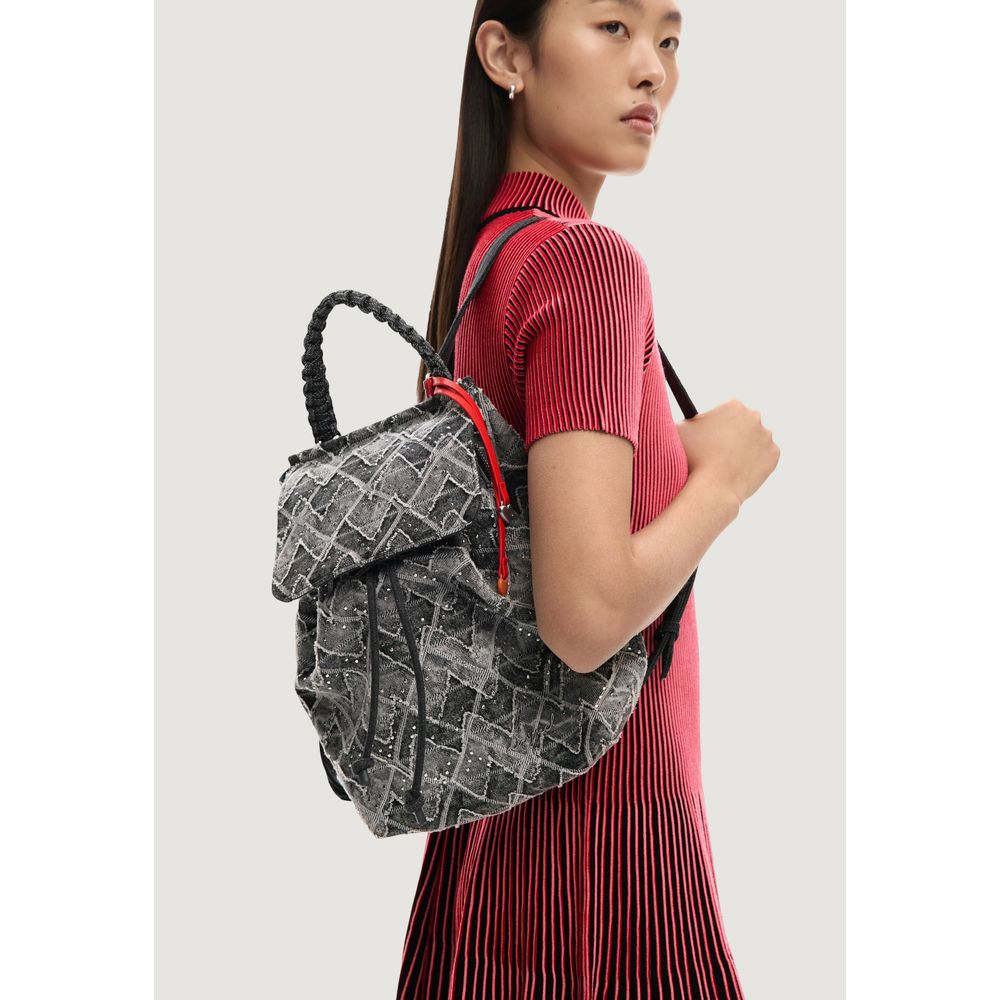 Desigual Black Polyester Backpack