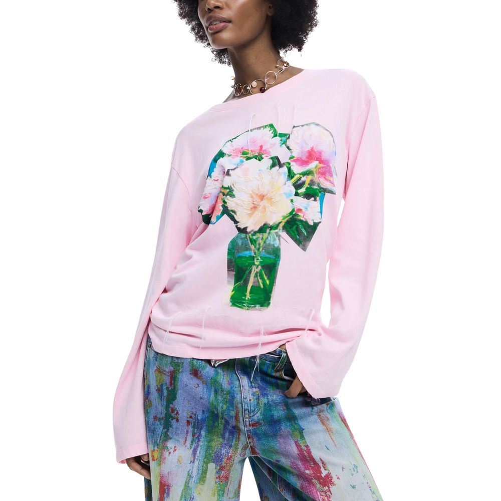 Desigual Multicolor Cotton Long Sleeve T-Shirt
