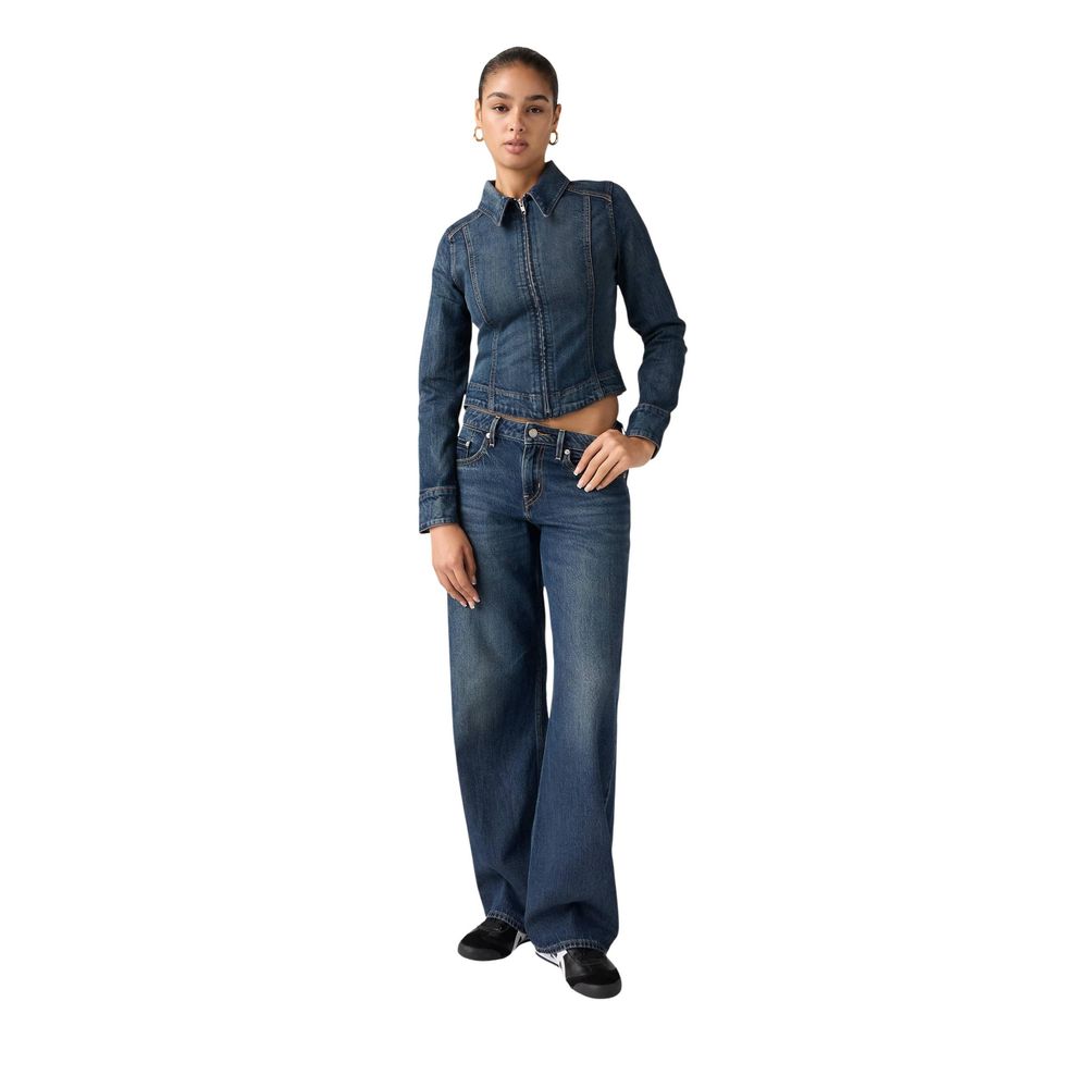 Levi's Blue Cotton Mom Jeans