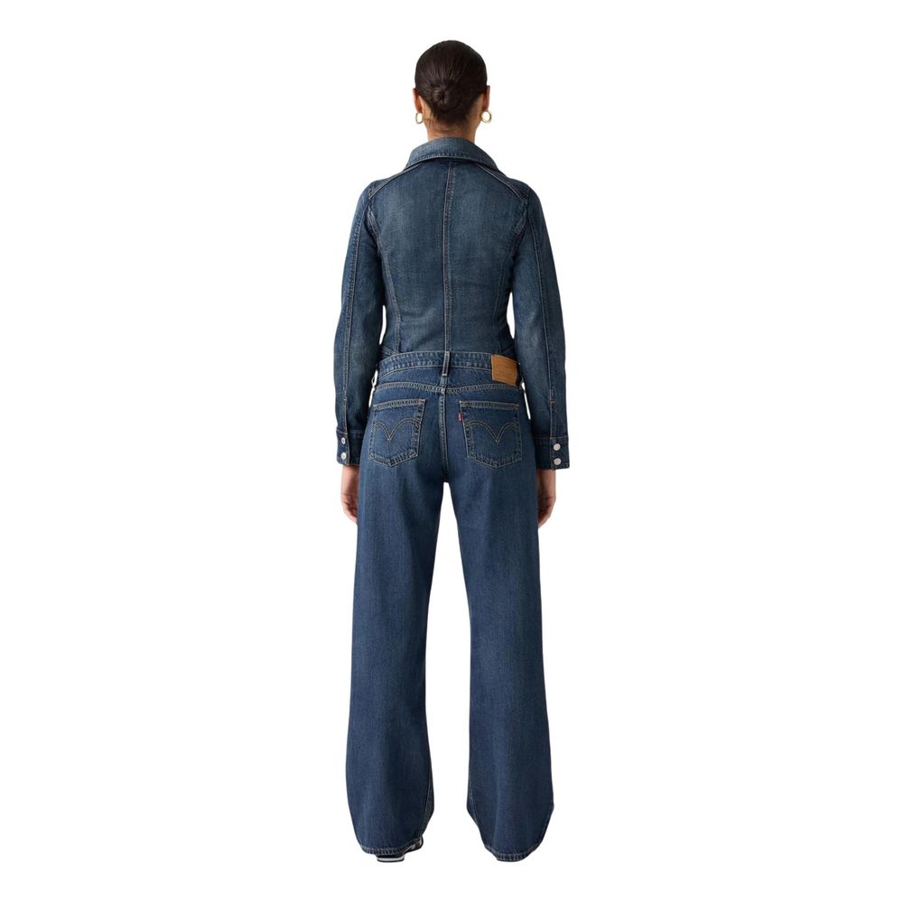 Levi's Blue Cotton Mom Jeans