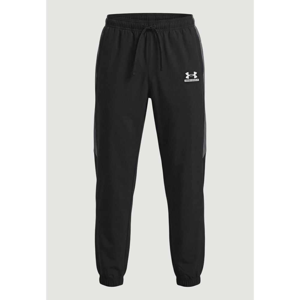 Under Armour Black And White Polyester Joggers (Workout Pants)