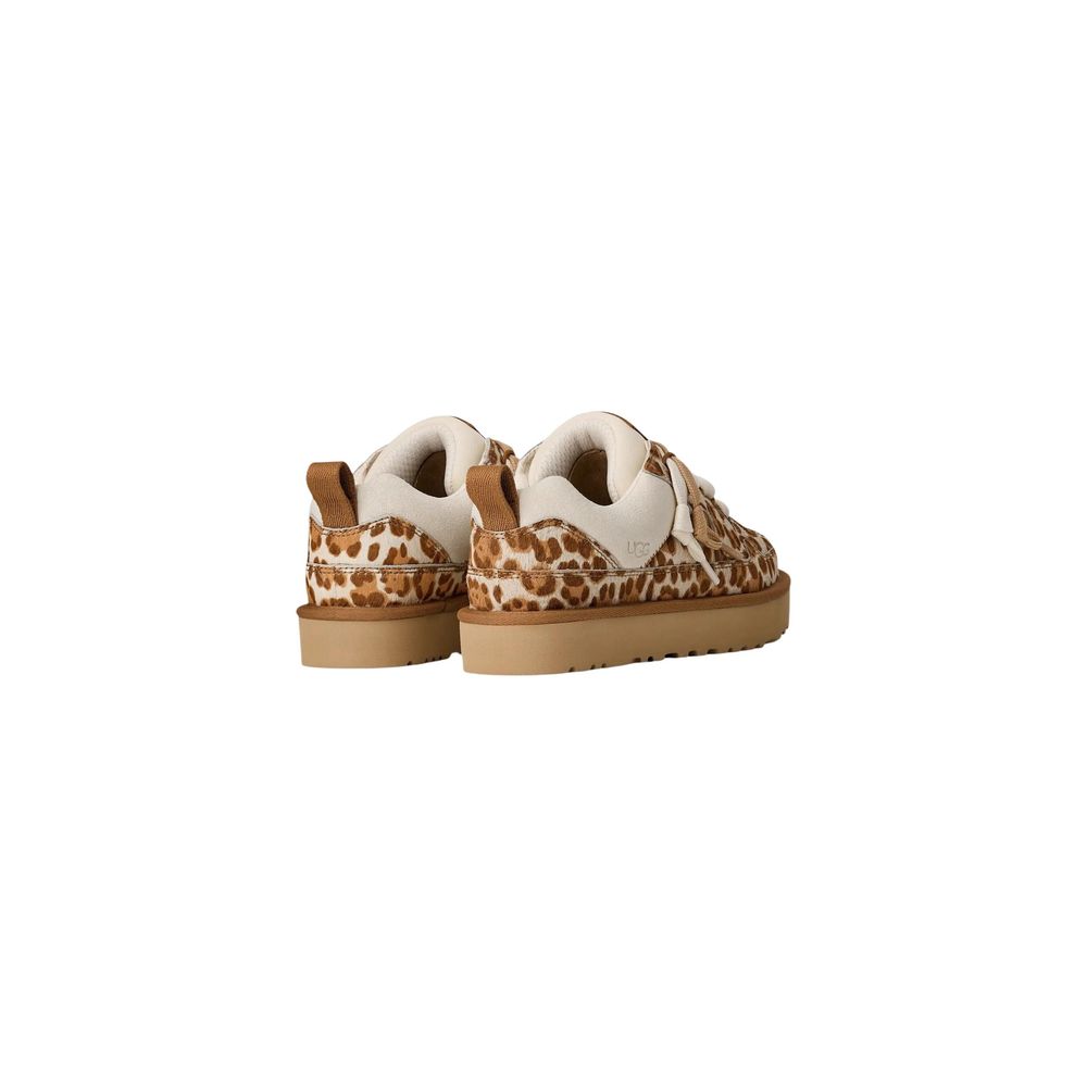 UGG Beige Suede Leather Platform Pumps