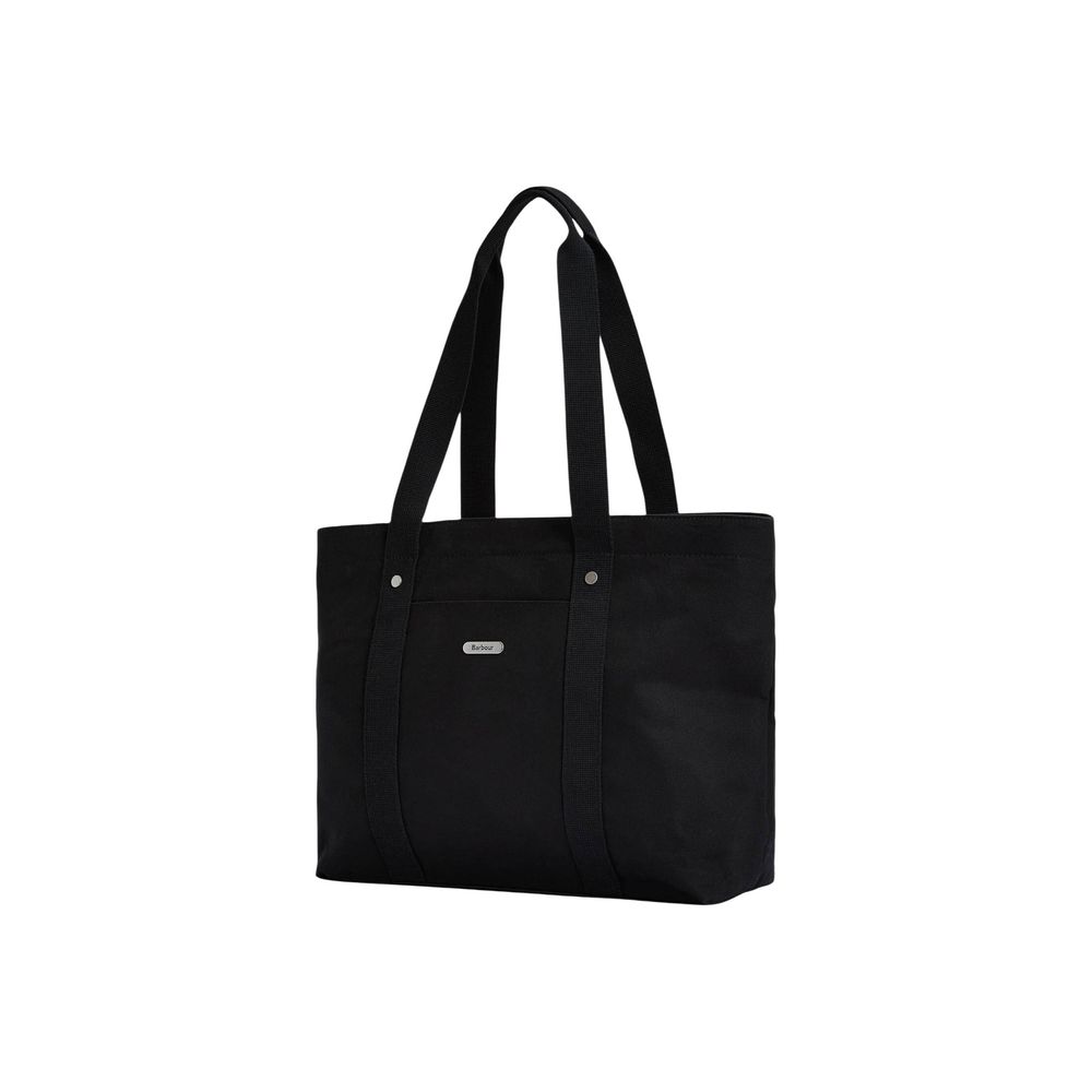 Barbour Black Cotton Handbag