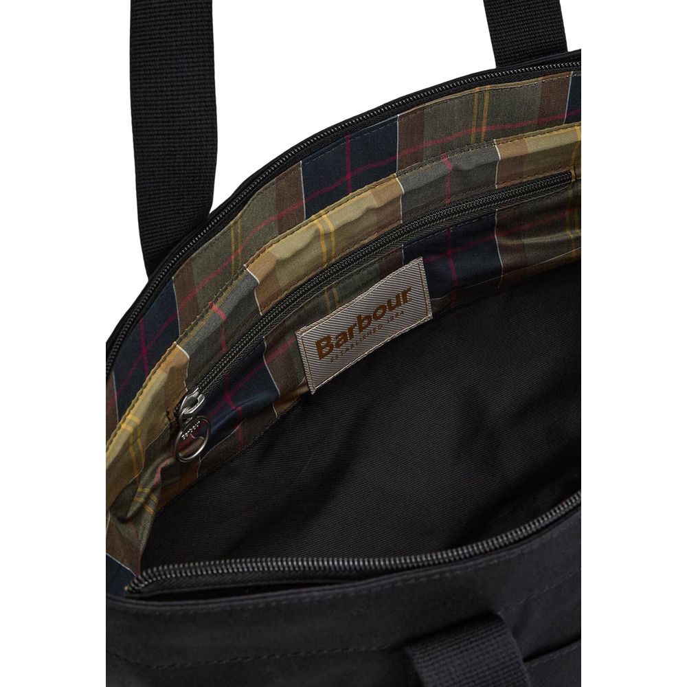 Barbour Black Cotton Handbag