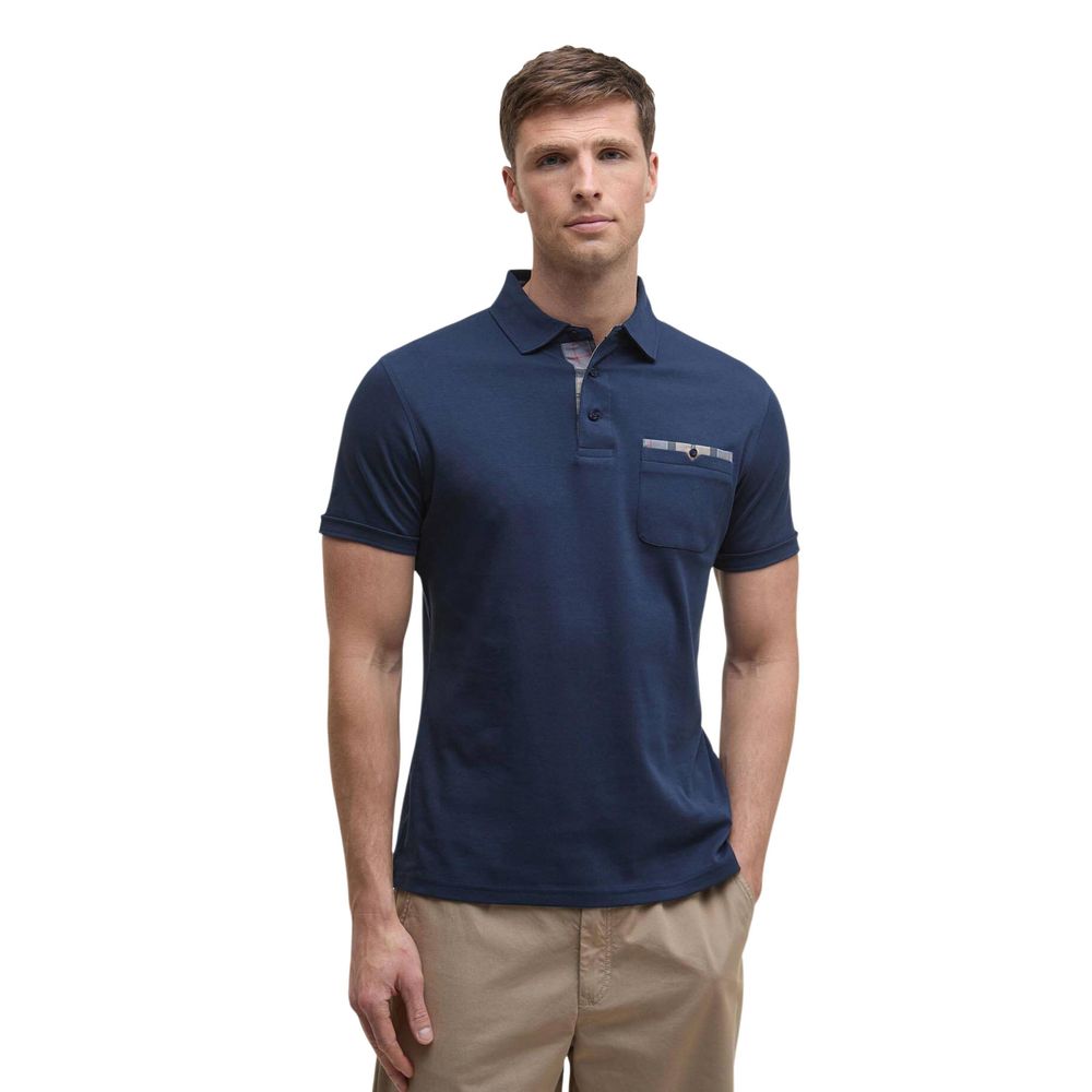Barbour Blue Cotton Polo Shirt