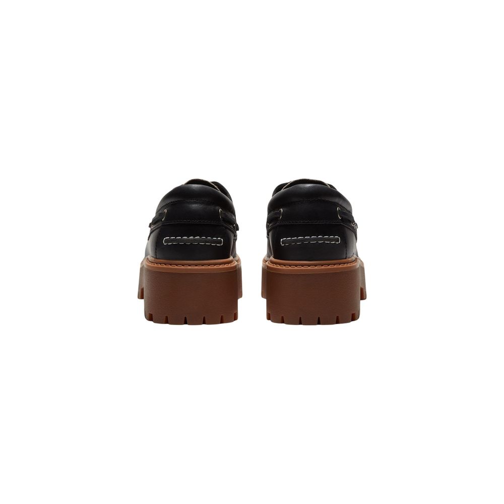 Timberland Black Leather Platform Pumps