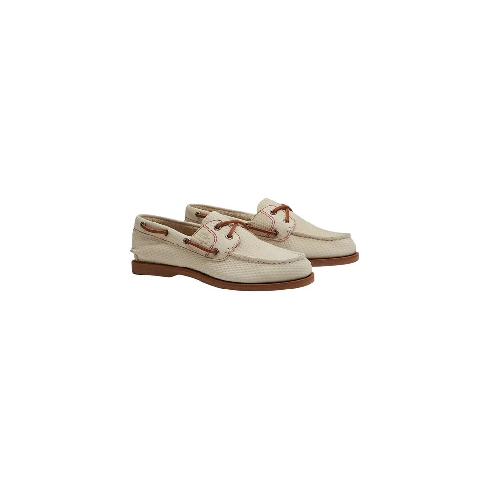 Timberland Beige Leather Platform Pumps